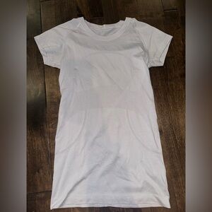 White lulu Short-Sleeve Top